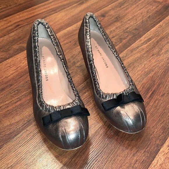 Marc by Marc Jacobs pewter heels , size 39.5 - Picture 3 of 6